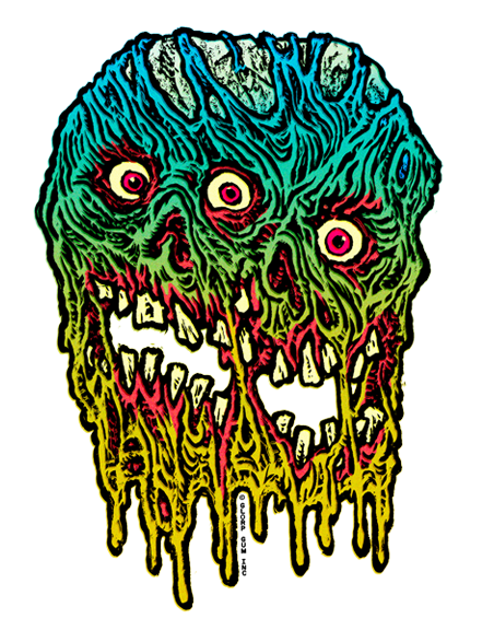 GLORP Melting Mutant Mummy Sticker!