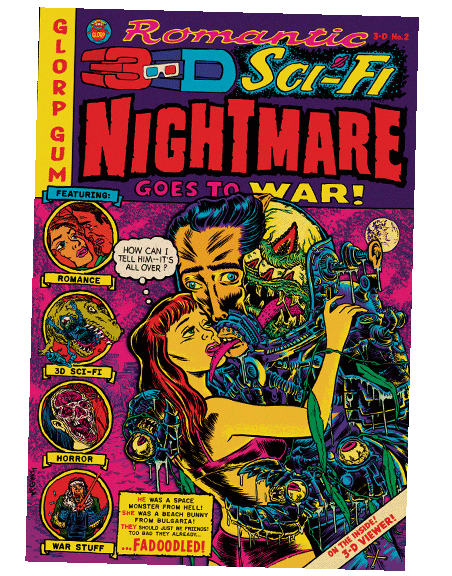 Romantic 3-D Sci-FI Nightmare Goes To War #2 WHOLESALE PACK