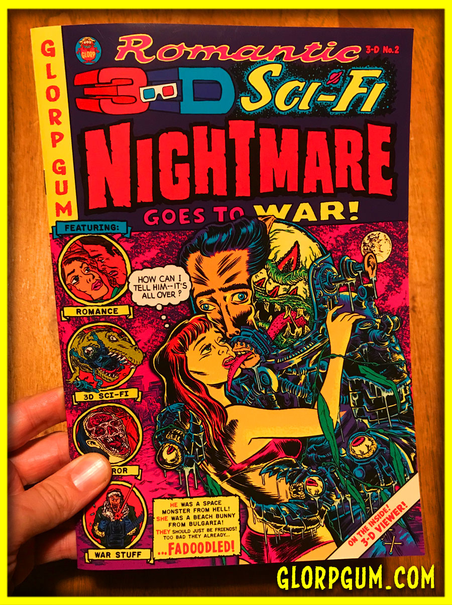 BANNED COVER! Romantic 3-D Sci-FI Nightmare Goes To War #2