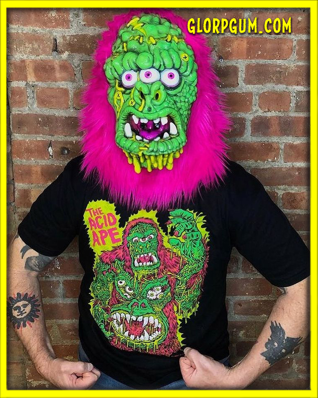 GLORP ACID APE MASK!