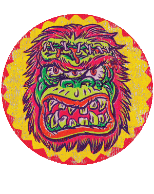 GLORP Vintage Monster Mask Sticker Pack!