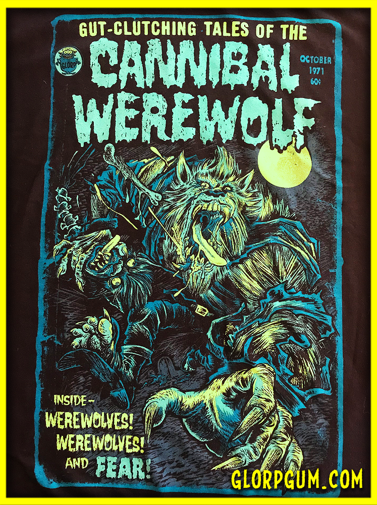 GLORP Fright Bite! (with FREE Cannibal Werewolf T-Shirt)