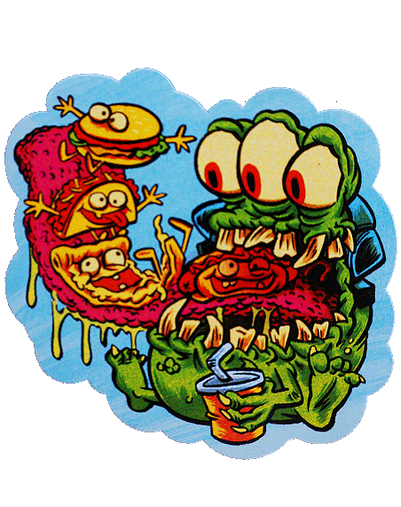 1980’s Fast Food Fun Slide Sticker