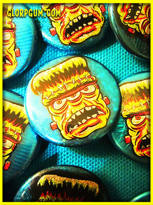 GLORP Metallic Monsters Button Set!