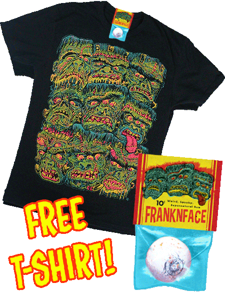 GLORP Franknface Eyeball Chew! (with FREE Franknface T-Shirt!)