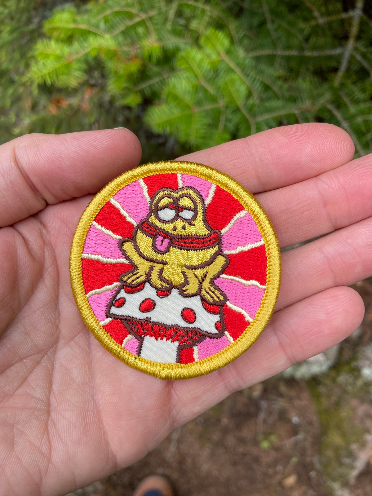 Stoked Wood Peel-N-Stick Toad Stool Patch
