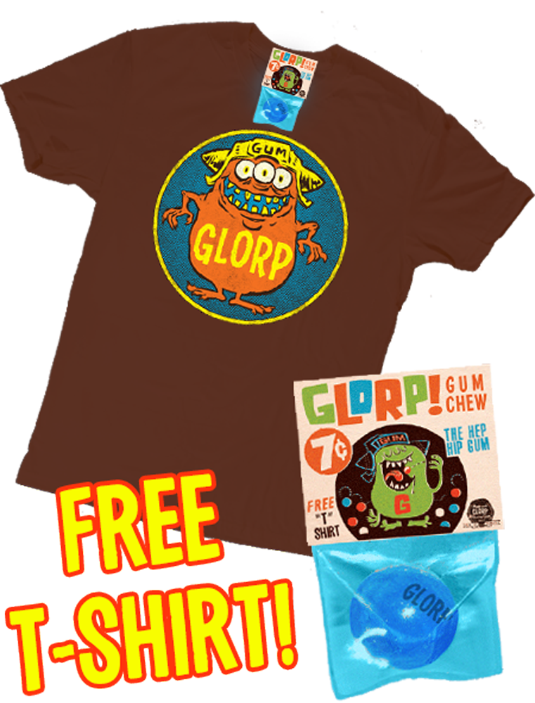 GLORP Hep Chew (with FREE Brown GLORP Logo T-Shirt) - Glorp Gum