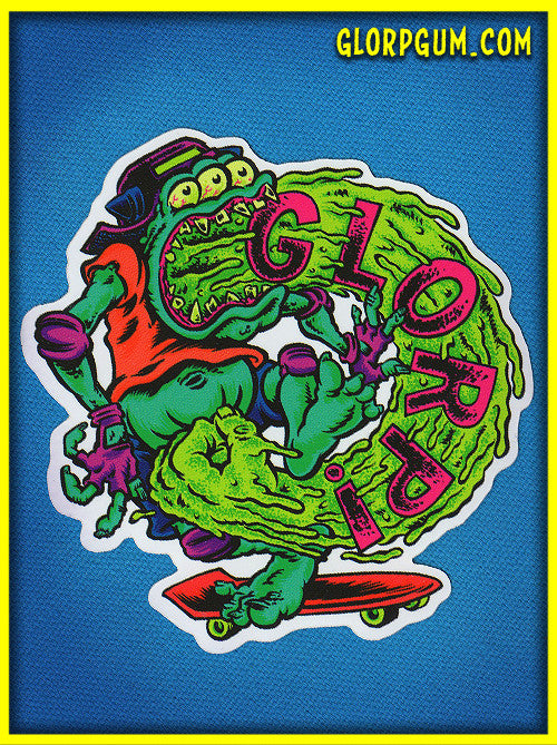 1980&#39;s GLORP Gut Punch Sticker!