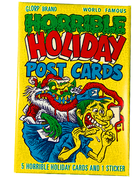 Horrible Holiday Postcards Wax Packs!