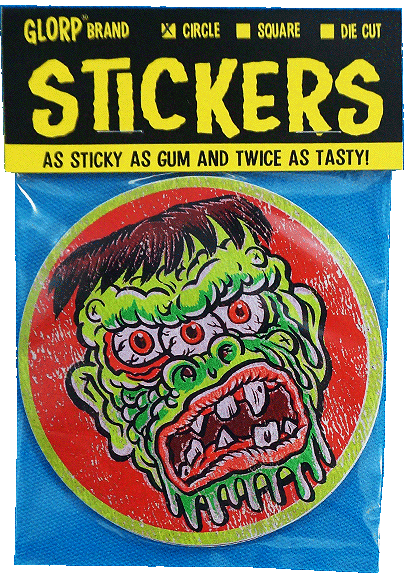 GLORP Vintage Monster Mask Sticker Pack!