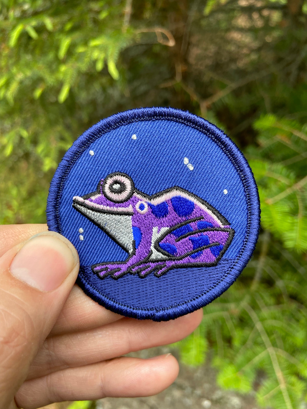 Stoked Wood Peel-N-Stick Night Frog Patch