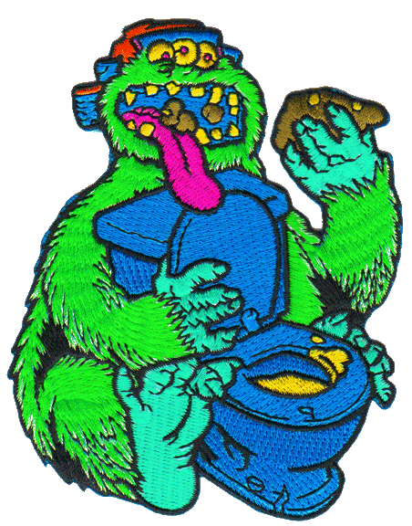 GLORP Poopie Monster Patch