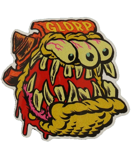 1960s Glorp Fink Sticker