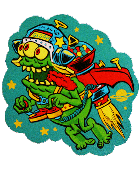 1980&#39;s GLORP Rocket Pack Sticker