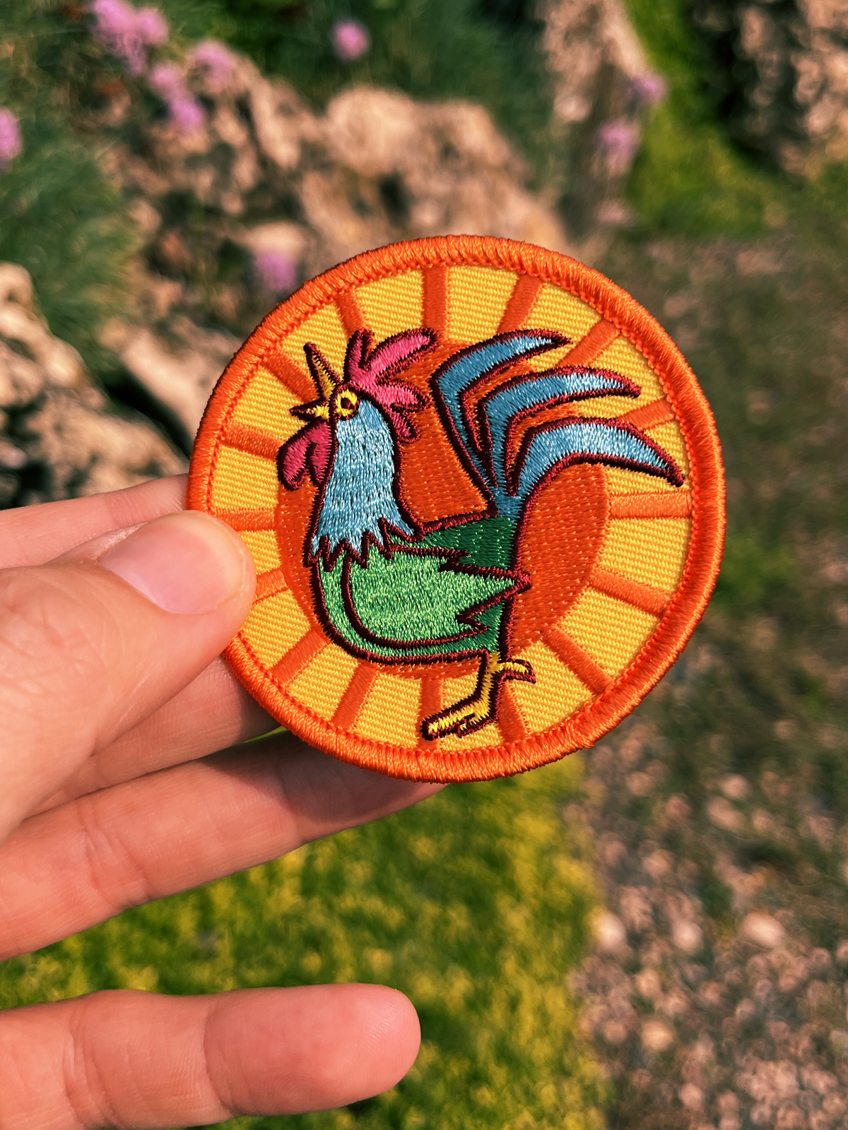Stoked Wood Peel-N-Stick Rooster Patch