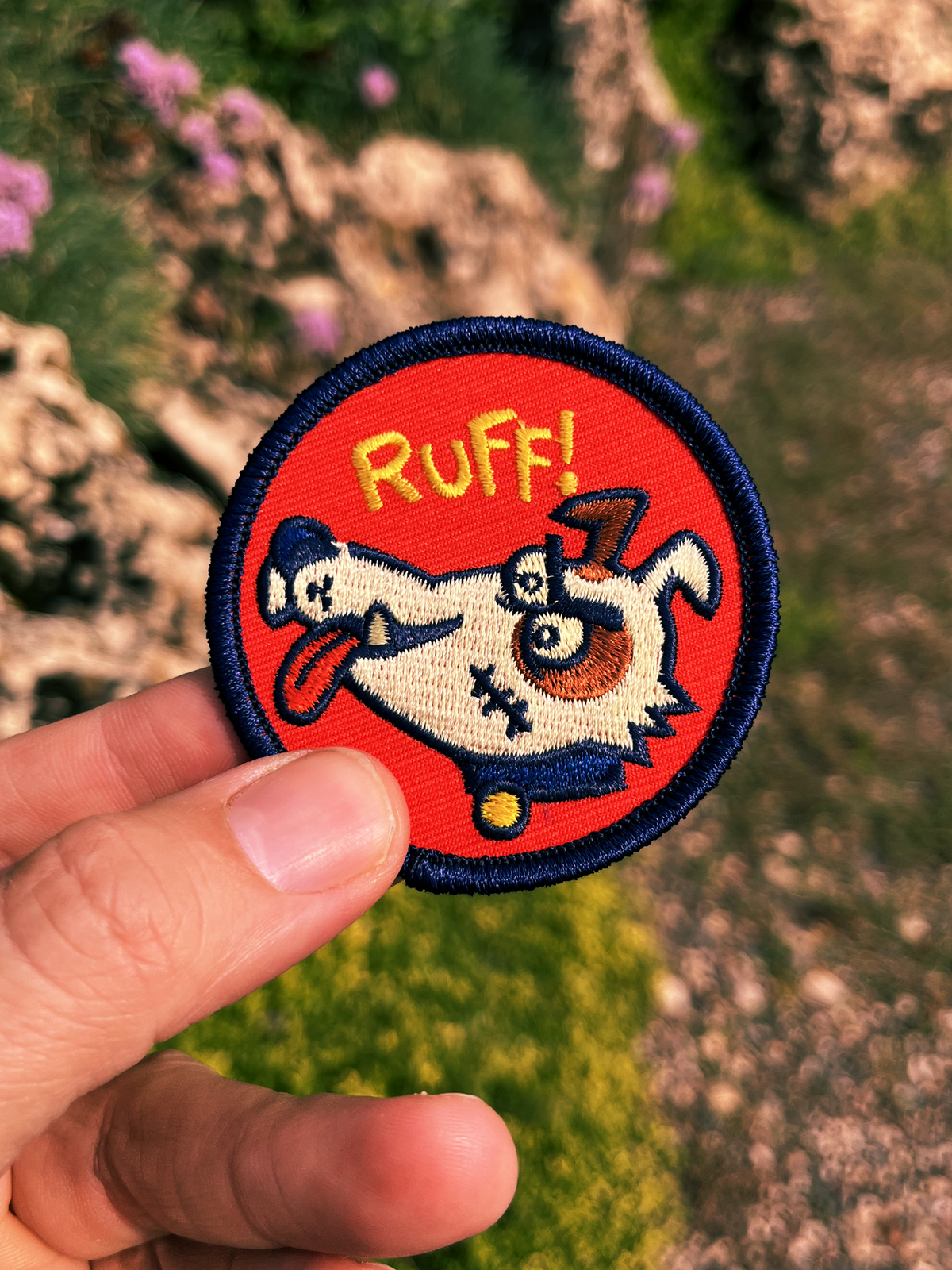 Stoked Wood Peel-N-Stick Ruff Patch