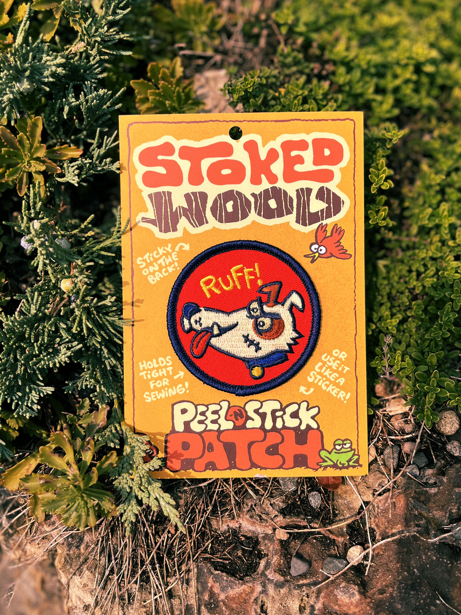 Stoked Wood Peel-N-Stick Ruff Patch