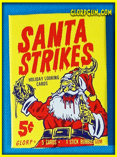 Santa Strikes! Holiday Trading Card Sets - Glorp Gum