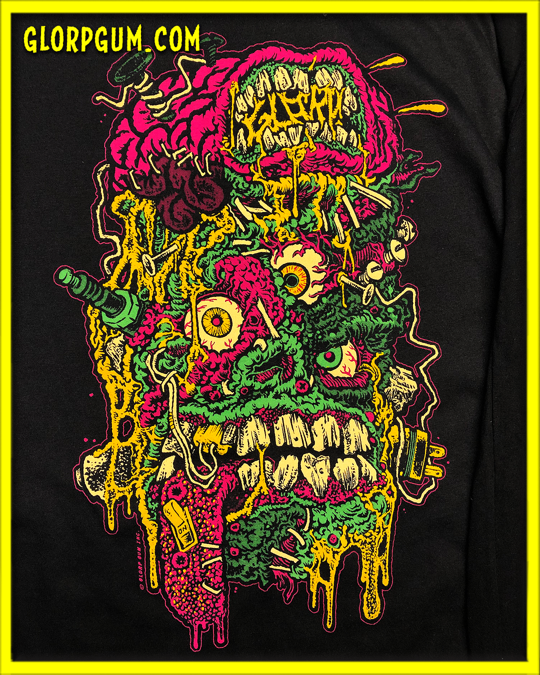 GLORP Fright Bite! (with FREE The Screaming Brain Of  GLORPenstein T-Shirt)