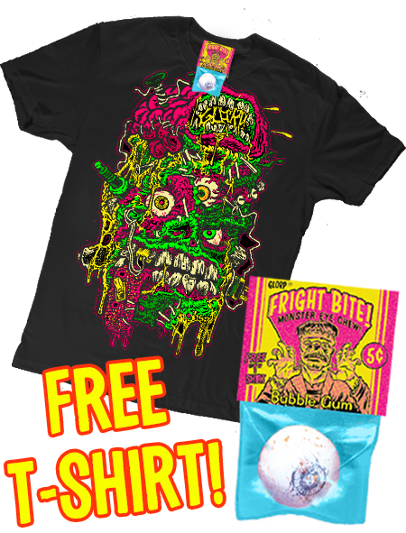 GLORP Fright Bite! (with FREE The Screaming Brain Of  GLORPenstein T-Shirt)