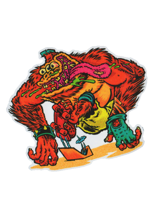 1980&#39;s GLORP Skate Ape Sticker