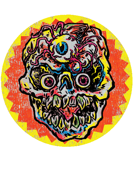 GLORP Opti-Skull Sticker!