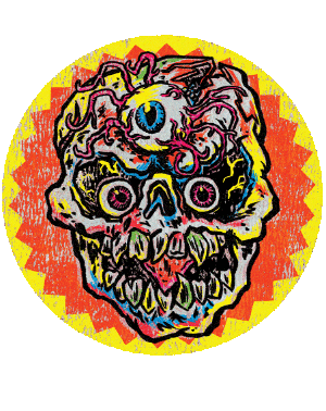 GLORP Vintage Monster Mask Sticker Pack!