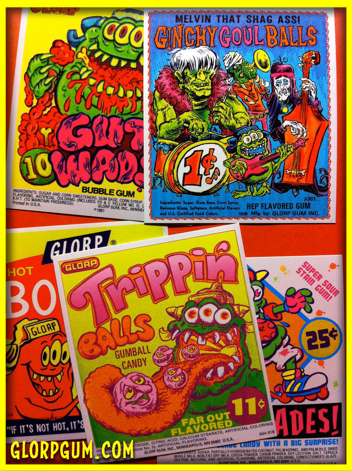 GLORP Gum Machine Sticker Pack!