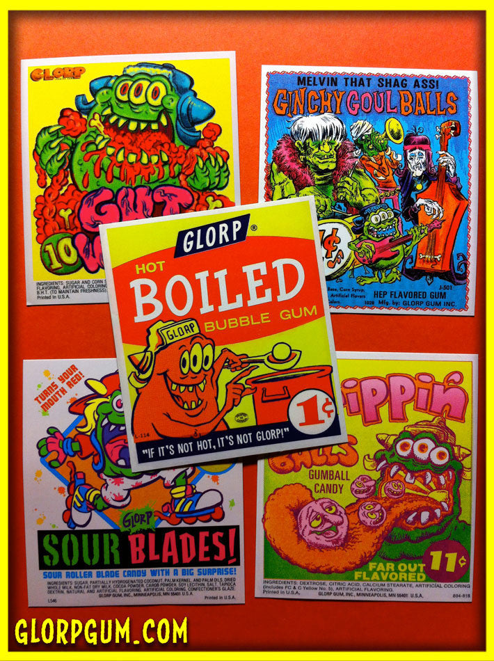 GLORP Gum Machine Sticker Pack!