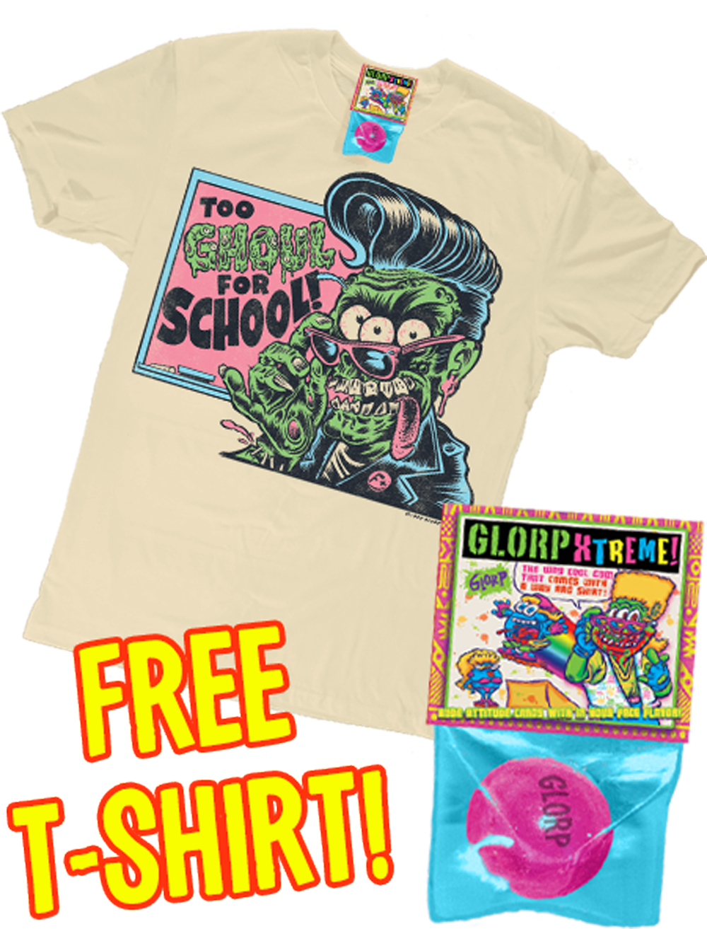 GLORP Fright Bite! (With FREE Too Ghoul for School T-Shirt)