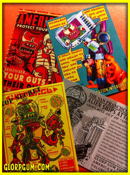 Glorpoids Destroy! Trading Cards