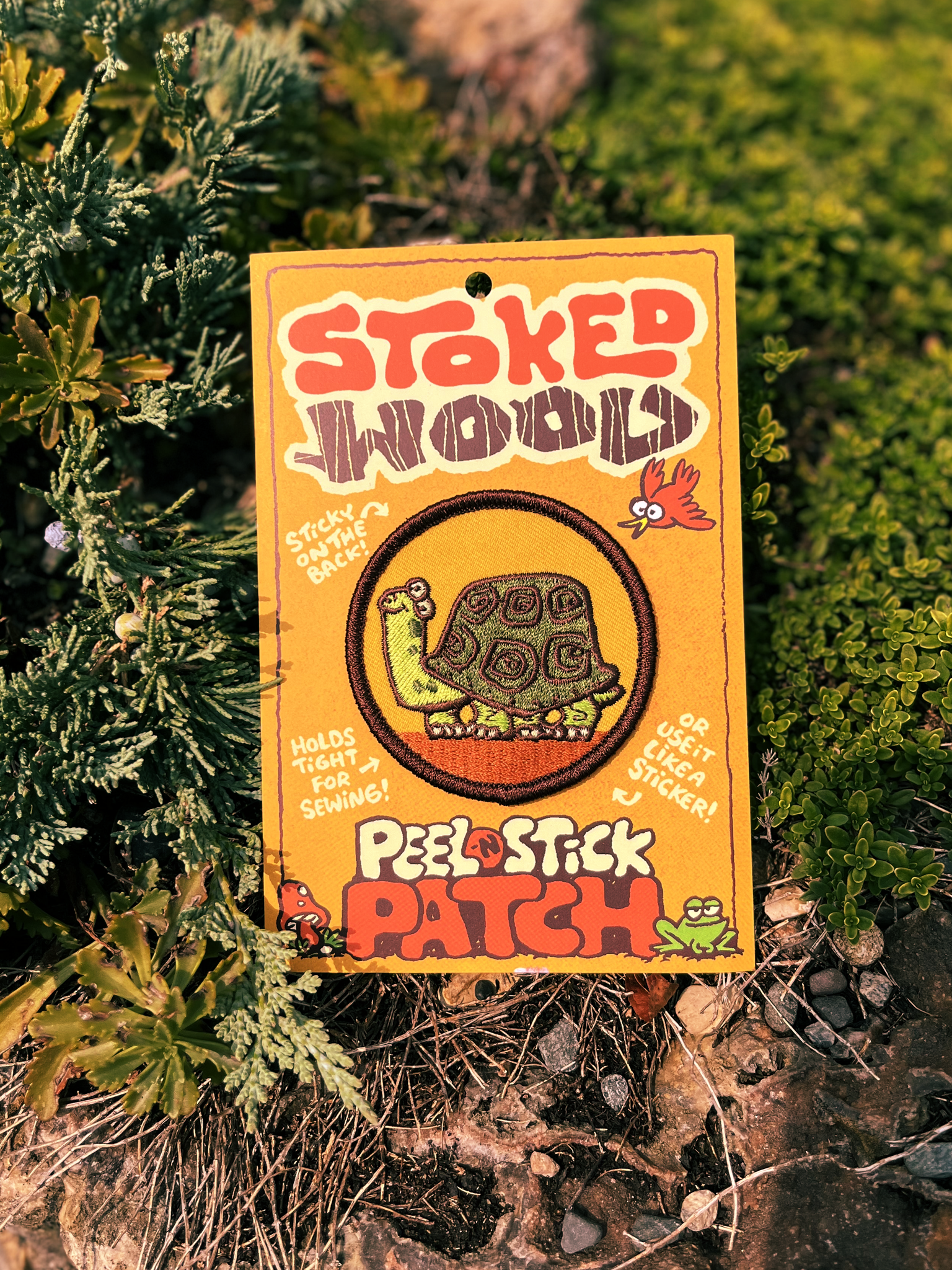 Stoked Wood Peel-N-Stick Turtle Patch