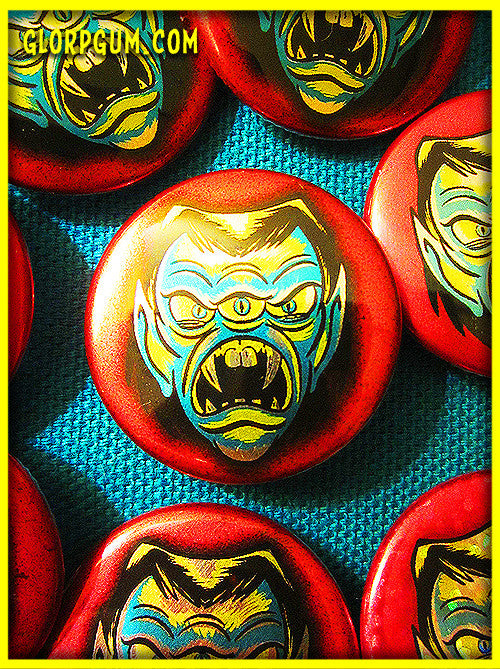 GLORP Metallic Monsters Button Set!