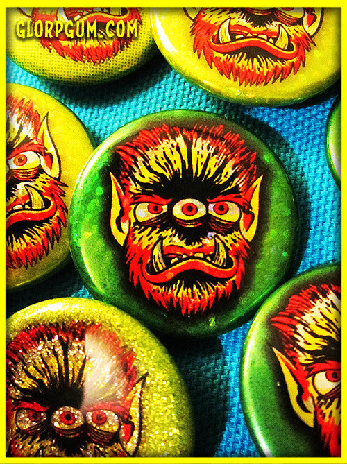 GLORP Metallic Monsters Button Set!
