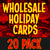 Wholesale Holiday card pack of 20
